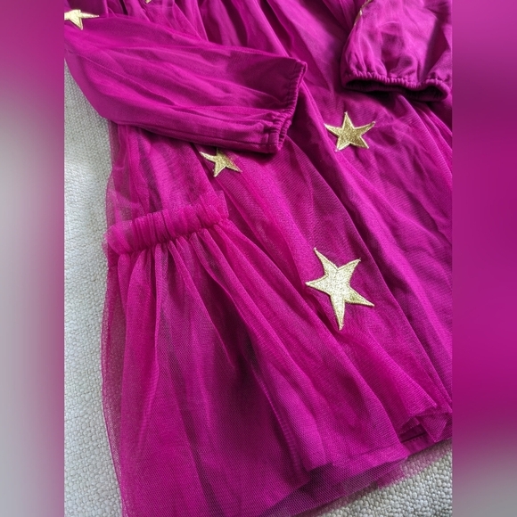 Matilda Jane Moments with You Twinkling Stars Tulle Dress Girls 14 Pink Holiday - Picture 2 of 6